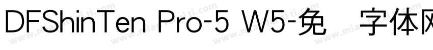 DFShinTen Pro-5 W5字体转换